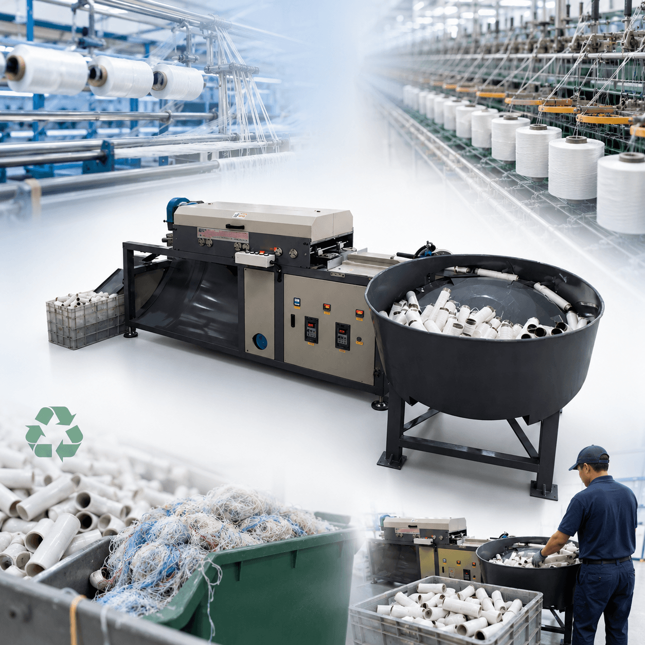 Automatic PP-HDPE Cheese Pipe Cleaning Machine 2 MPL